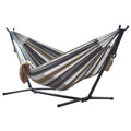 Desert Moon Pattern Cotton Hammock with 9-FT Steel Stand-0