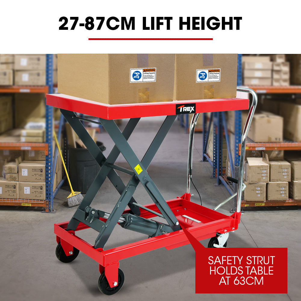 NNEMB 500KG Hydraulic Scissor Lift Platform Trolley, Heavy-Duty, for Material Handling-1