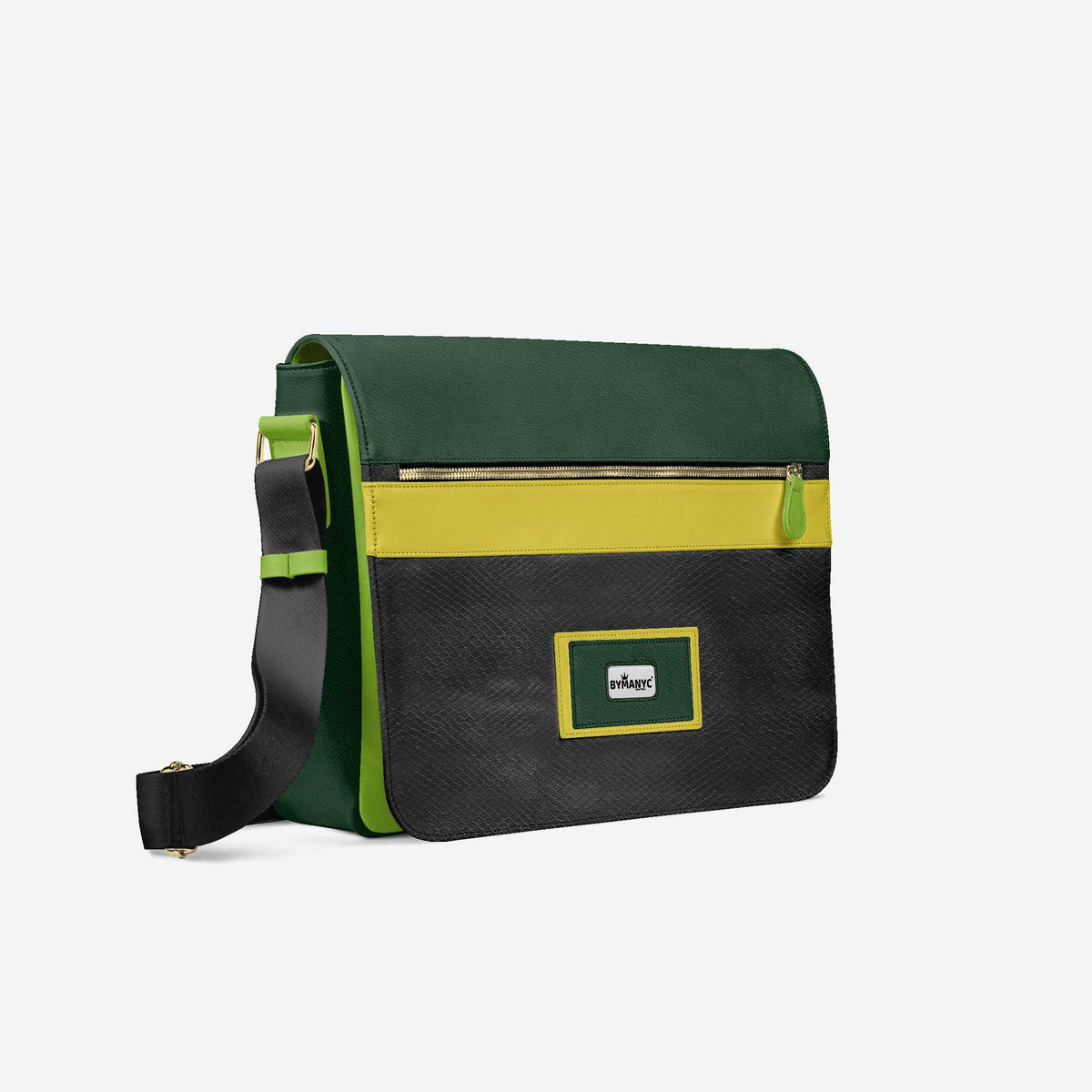 Vegan Executive Messenger Bag 16” | BYMANYC ® New York Crafted in Italy-0