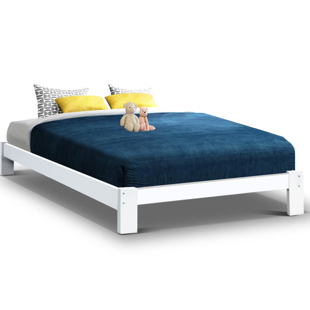 NNEDSZ Bed Frame Double Size Wooden Bed Base JADE Timber Foundation Mattress-0