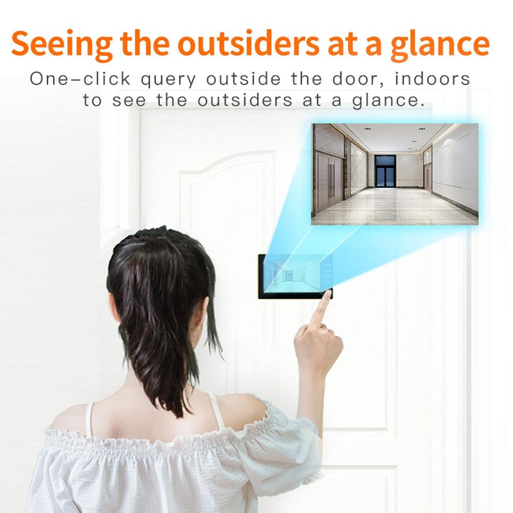 NNEIDS Smart Digital Door Viewer With Motion Detection And Video Alarm - 4.3 Screen - Tf Card Support - Gold-4