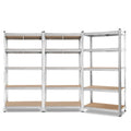 NNEDSZ 3x0.9M Shelving Racking Storage Garage Steel Metal Shelves Rack-0
