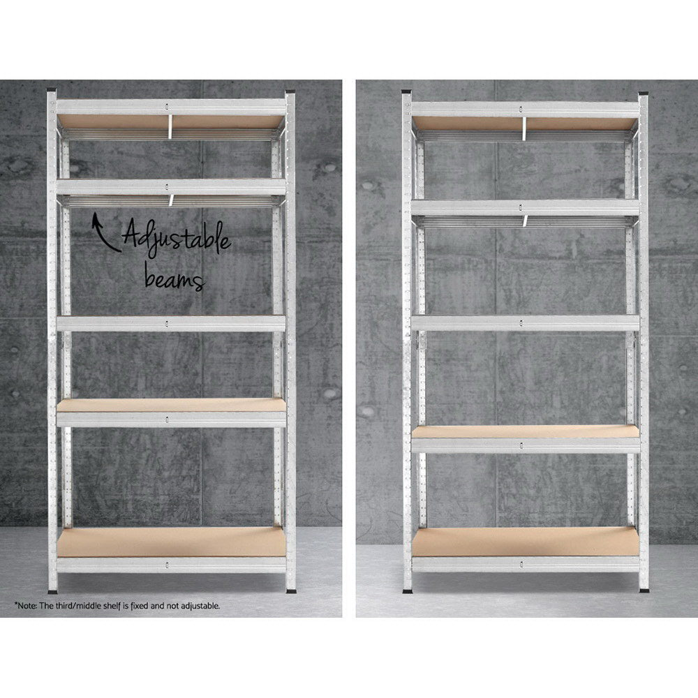NNEDSZ 3x0.9M Shelving Racking Storage Garage Steel Metal Shelves Rack-4