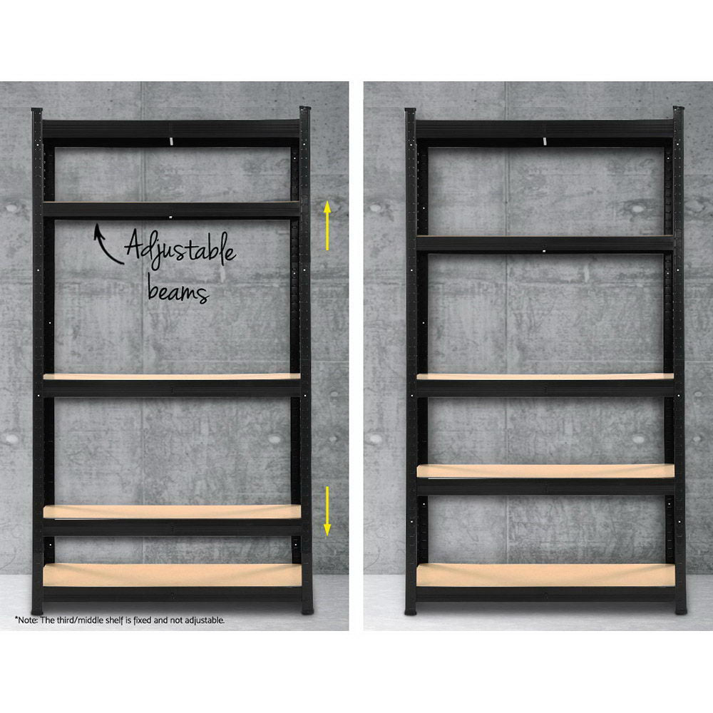 NNEDSZ 5X1.8M Shelving Garage Storage Racking Steel Metal Shelves-4