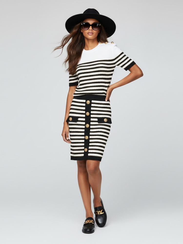 Women's Skirt and Sweater Set NOLITA NYFW New Colecction BYMANYC ® New York-2
