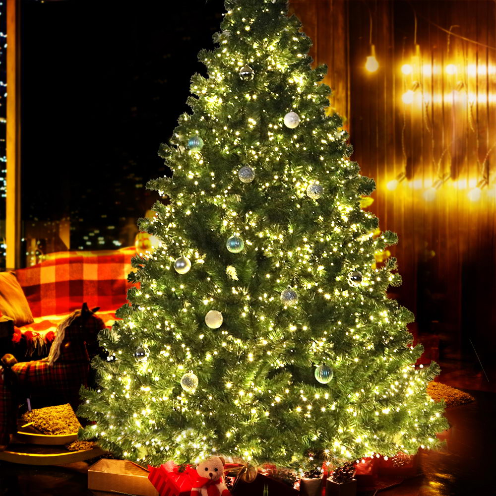 NNEDSZ Jollys 7FT Christmas Tree with LED Lights - Warm White-3