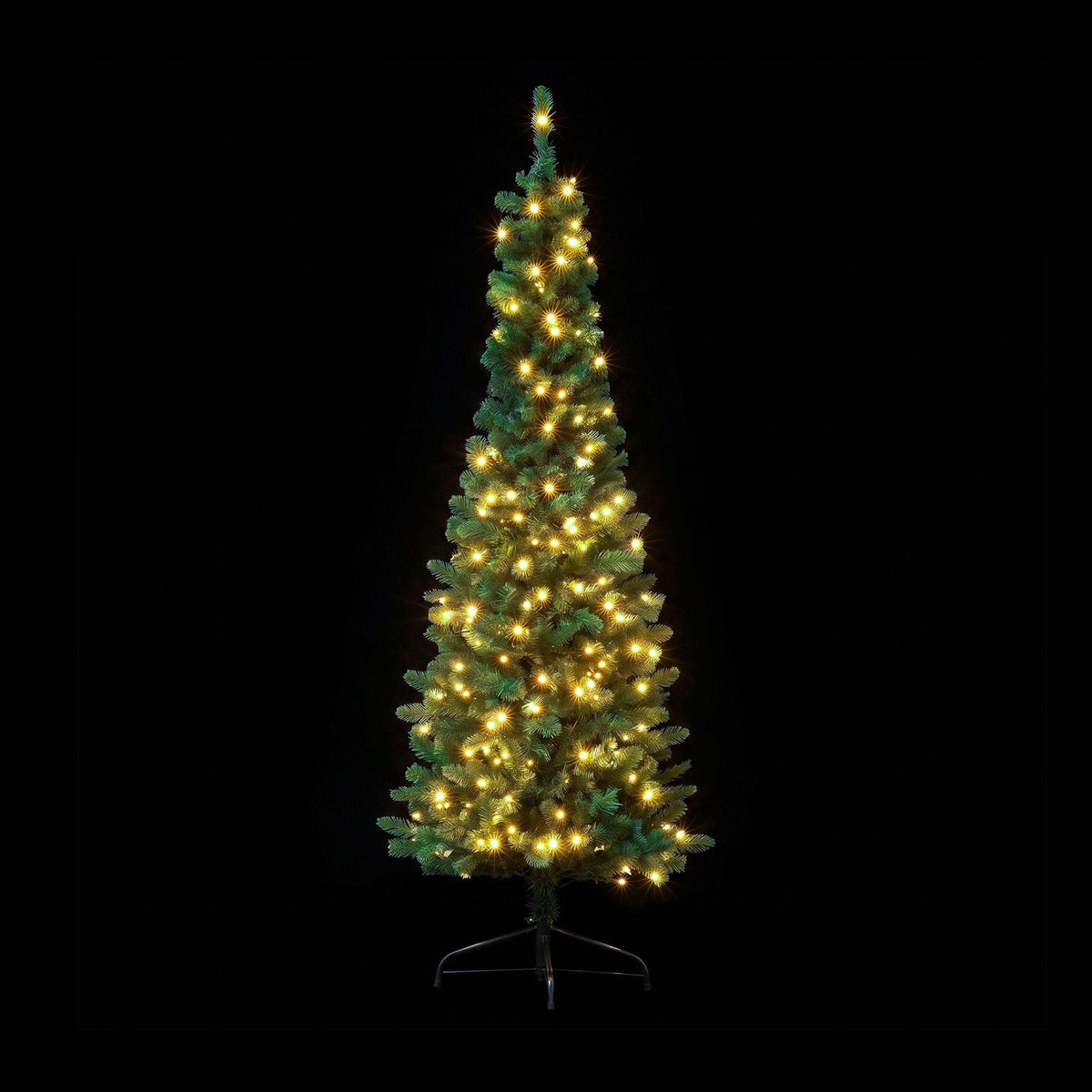 Jingle Jollys 2.4m Pre-Lit Christmas Tree Slim Pencil Xmas Tree Corner Tree-0