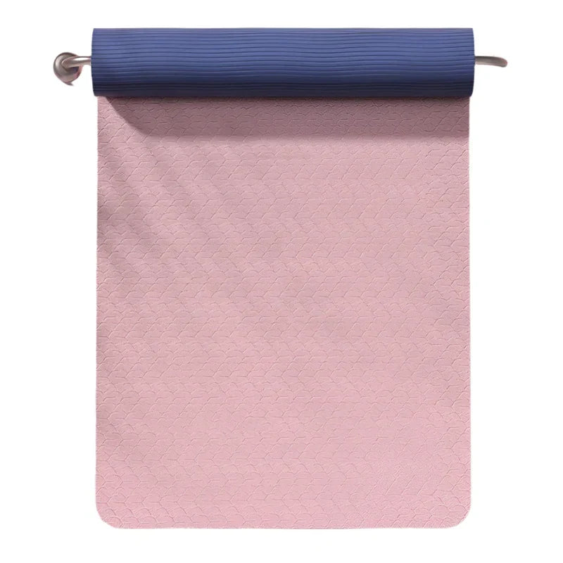 Double-Sided Non-Slip TPE Yoga Mat with Strap-0