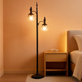 Black Floor Lamp Dimmable Illuminated Standing Light-0