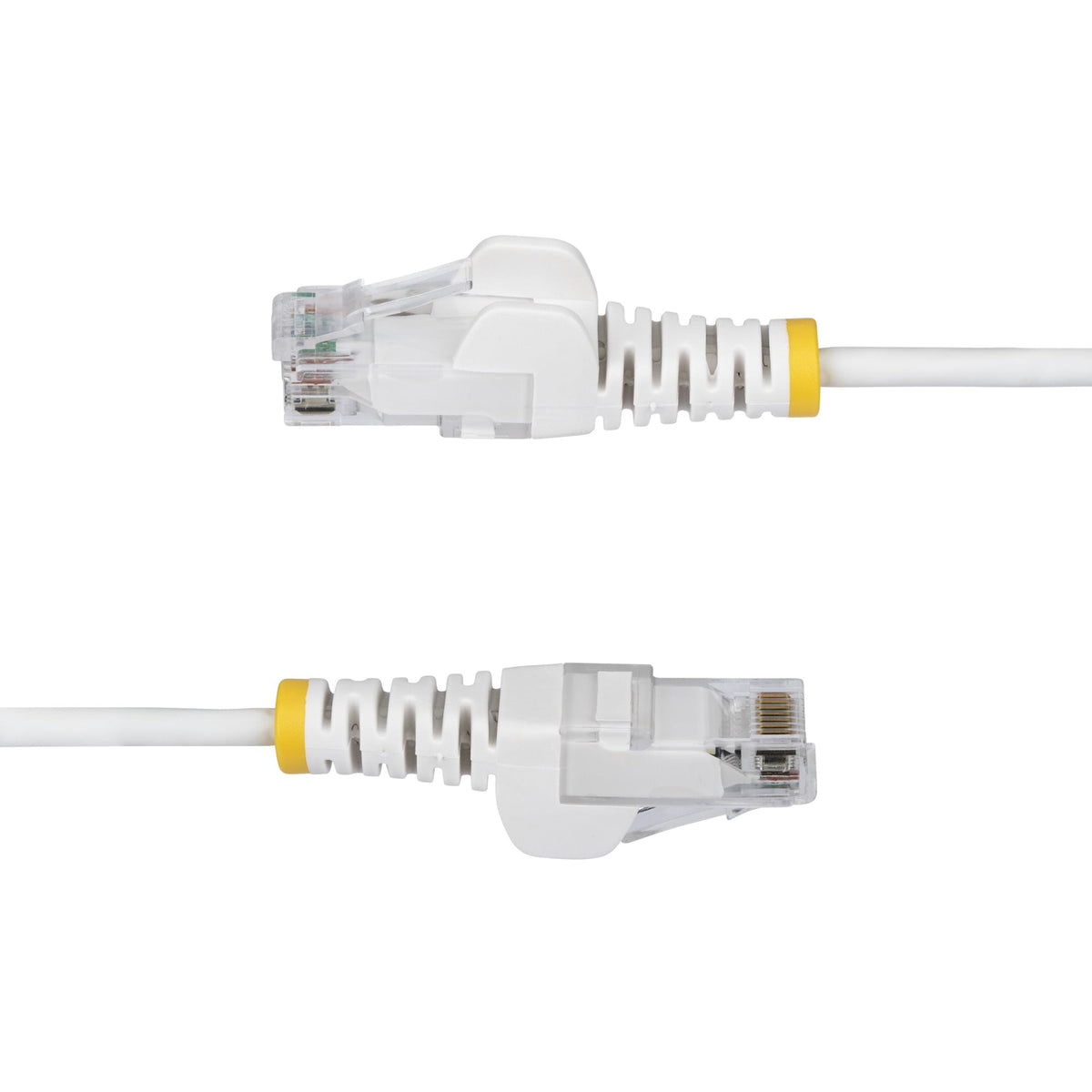 Star Tech 1.5m White Slim CAT6 Ethernet Cable, Snagless, 100W PoE, UTP, LSZH, 28AWG Pure Bare Copper Wire, Slim RJ45 Network Patch Cord w/Strain Reliefs, Individually Tested