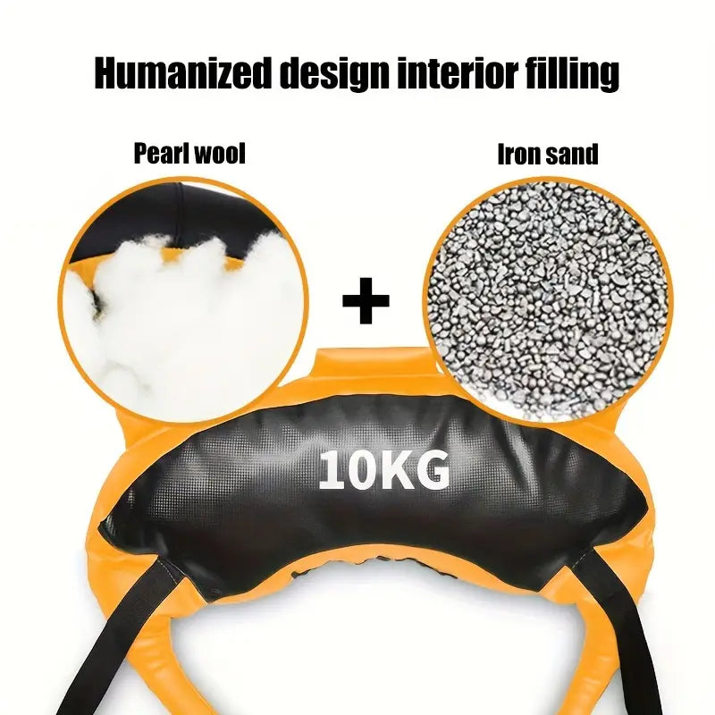 NNETM 1pc 10kg Weighted Bag - Ideal for Fitness Squats and Core Strength Training-1