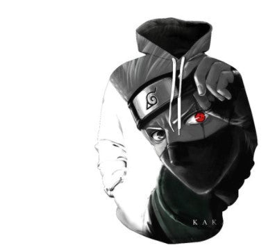 Hooded Naruto Print Sweatshirt