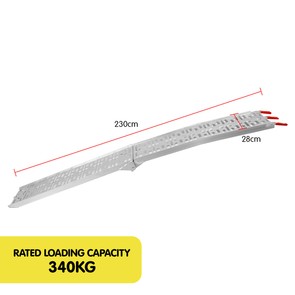 NNEDPE Heavy Duty Folding Aluminium Ramp-4