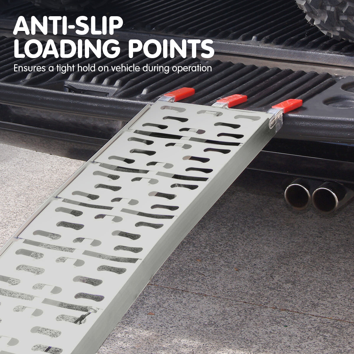 NNEDPE Heavy Duty Folding Aluminium Ramp-2