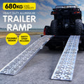 NNEDPE 2x Aluminium Folding Loading Ramps ATV Motorbike-0