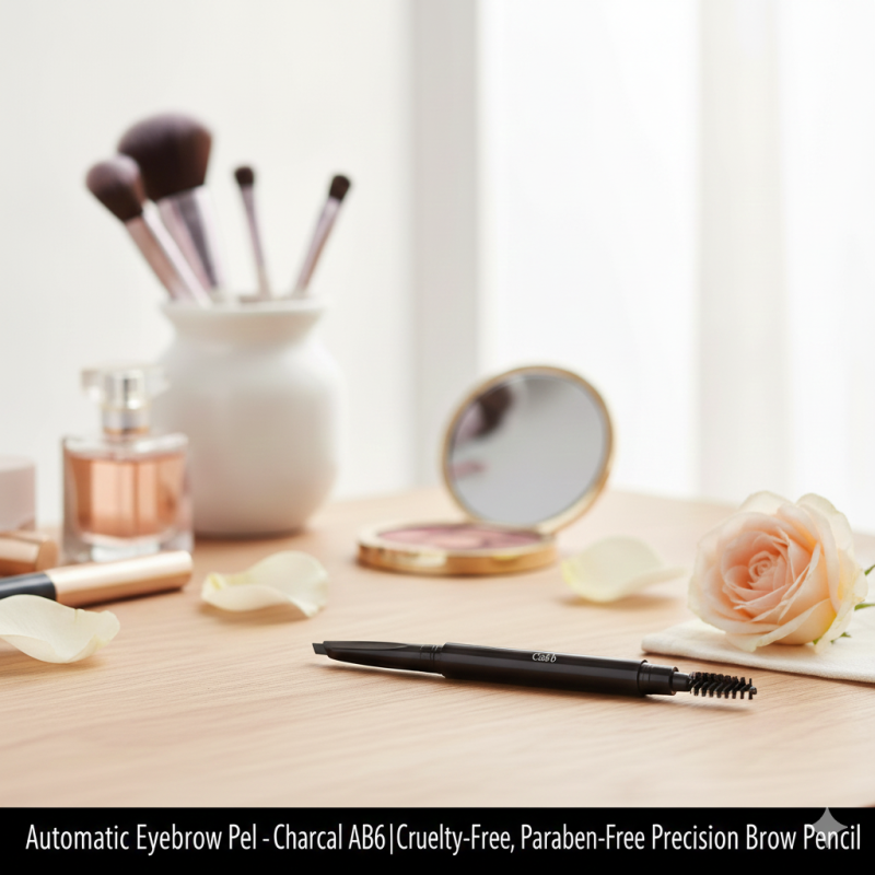 Automatic Eyebrow Pencil – Charcoal AB6 | Cruelty-Free, Paraben-Free Precision Brow Pencil