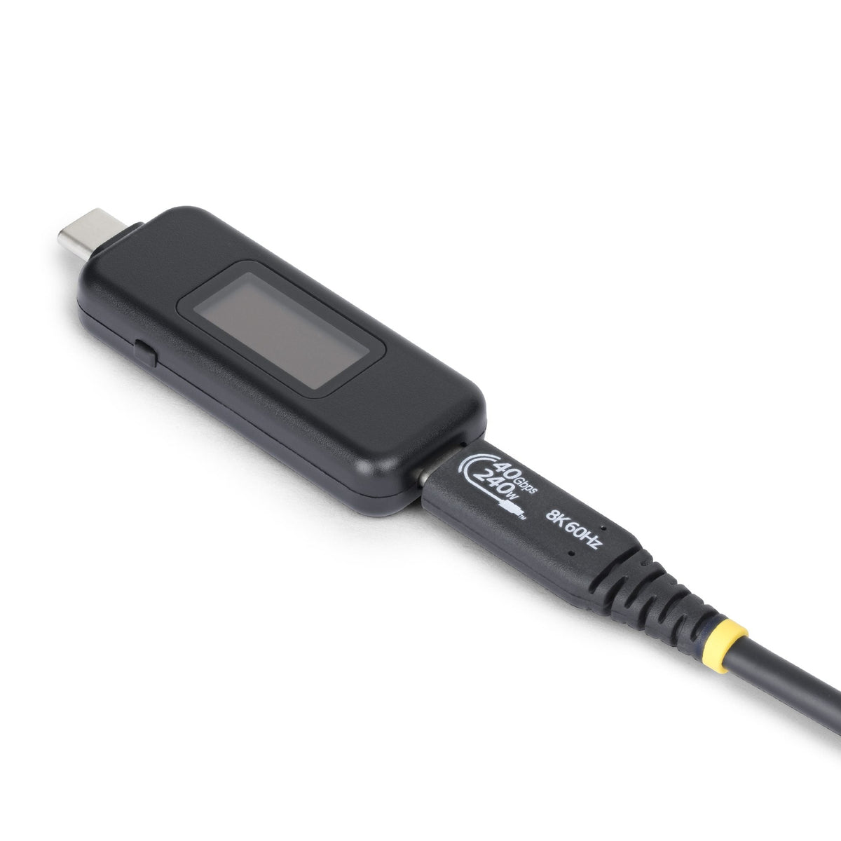 Star Tech USB-C Power Tester, Digital Multimeter, Bi-Directional Voltage and Current Meter, Up to 240W PD EPR, Portable USB-C Cable and Port Power Meter Tester