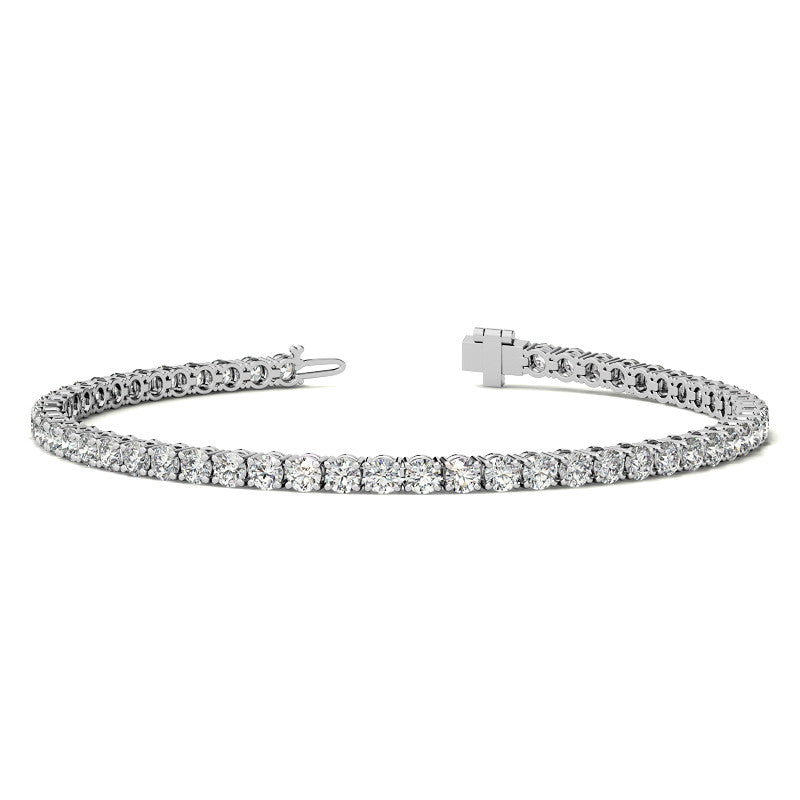 6.00 CTW AGI Certified Lab-Grown Diamond Tennis Bracelet in 14K Yellow or White Gold | G/VS Clarity-0