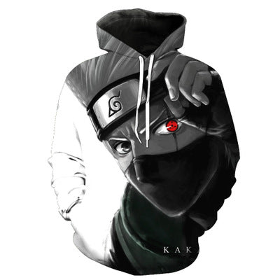Hooded Naruto Print Sweatshirt