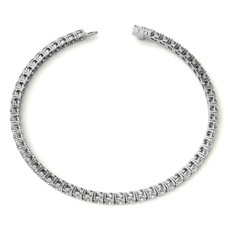 6.00 CTW AGI Certified Lab-Grown Diamond Tennis Bracelet in 14K Yellow or White Gold | G/VS Clarity-3