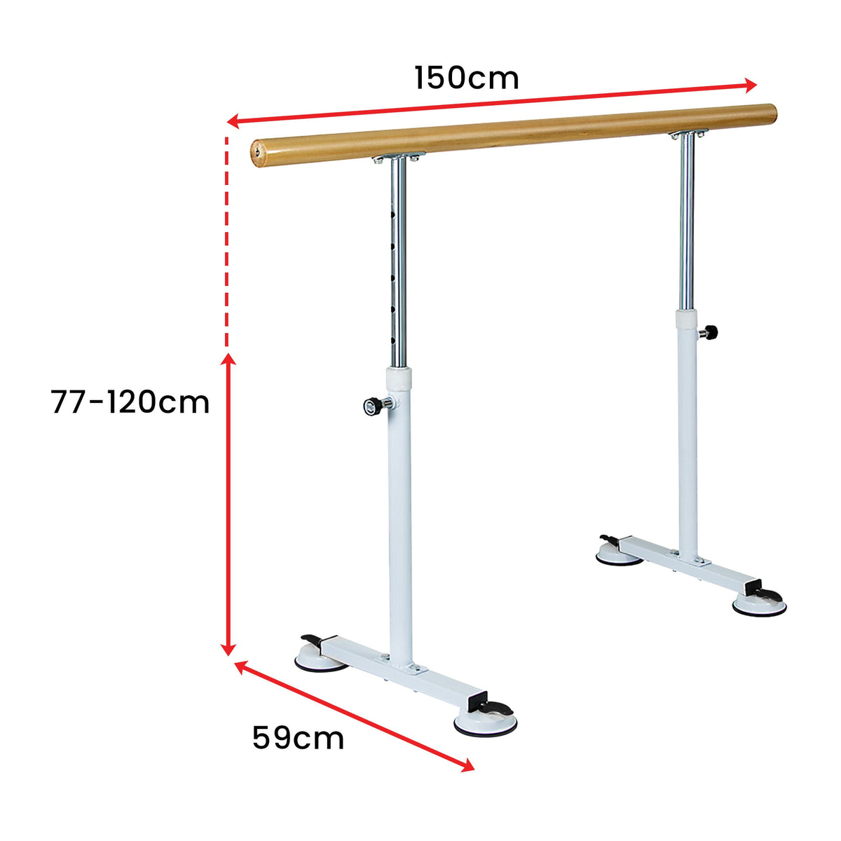 NNEDPE Freestanding Ballet Barre - 1.5M-2
