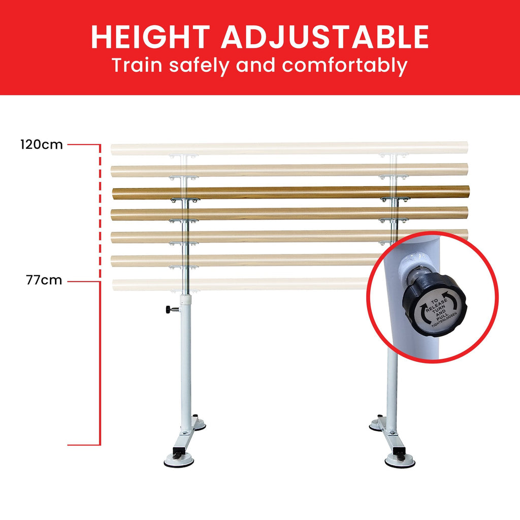 NNEDPE Freestanding Ballet Barre - 1.5M-3