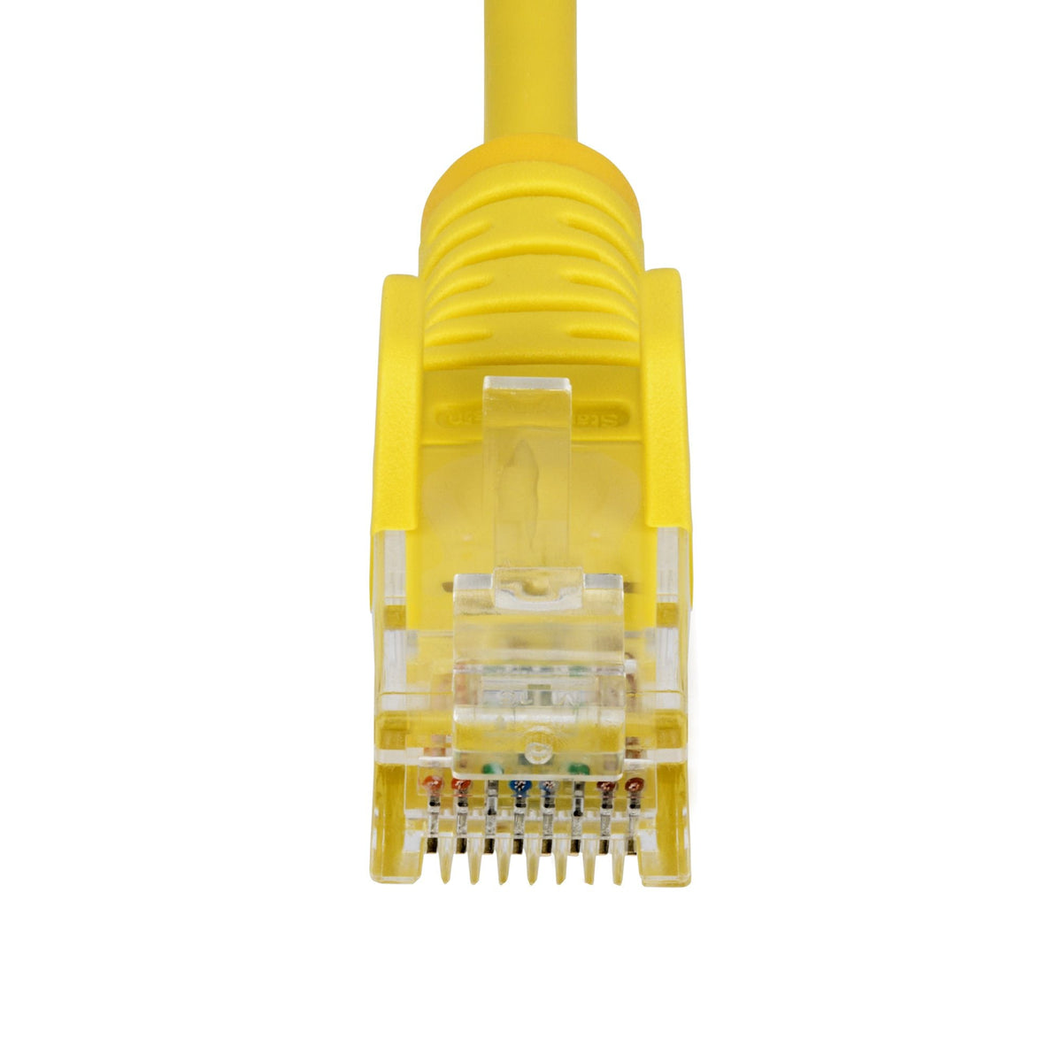 Star Tech 7m Yellow Slim CAT6 Ethernet Cable, Snagless, 100W PoE, UTP, LSZH, 28AWG Pure Bare Copper Wire, Slim RJ45 Network Patch Cord w/Strain Reliefs, Individually Tested