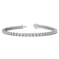 6.00 CTW AGI Certified Lab Grown Diamond Tennis Bracelet – 14K White Gold Overlay-0