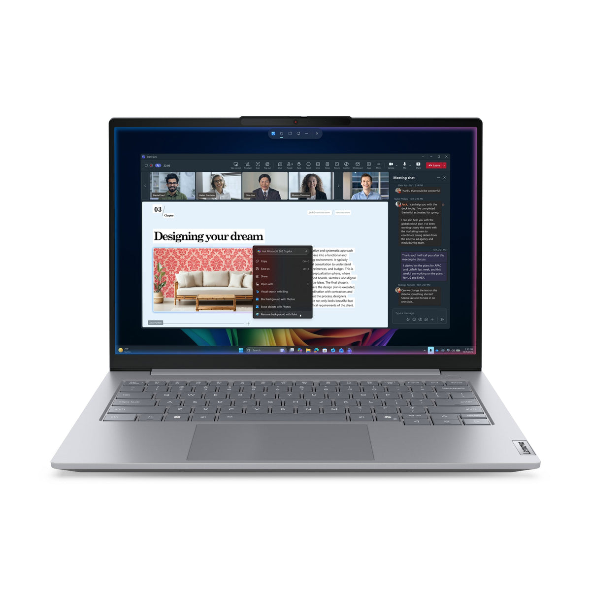 Lenovo ThinkBook 14 G9 IPL Copilot+ PC Intel Core Ultra 5 325 Laptop 35.6 cm (14") WUXGA 32 GB DDR5-SDRAM 512 GB SSD Wi-Fi 7 (802.11be) Windows 11 Pro English Grey