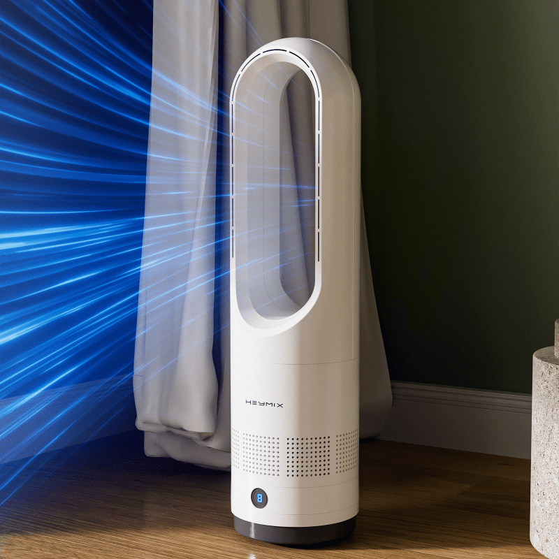 NNETM Standing Tower Fan Smart Oscillating Quiet Floor Fan-2