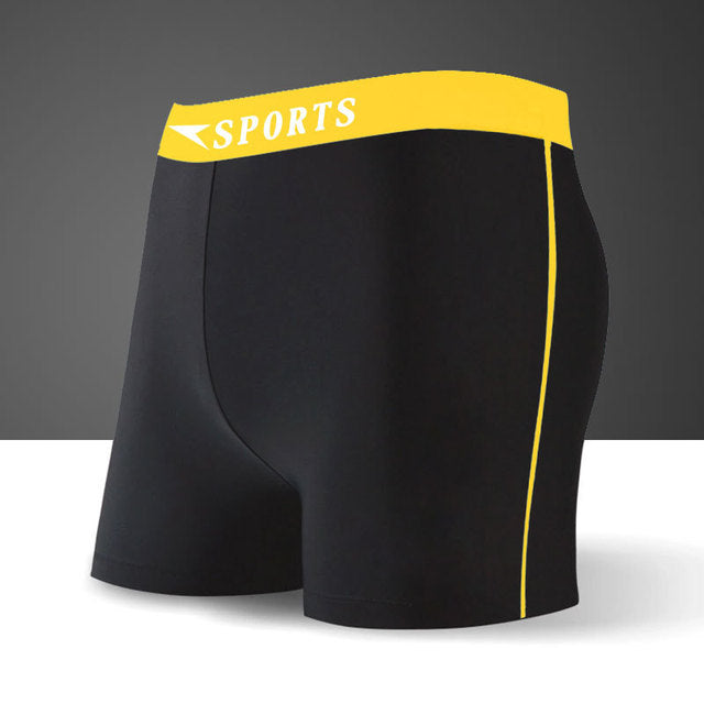 Breathable Men's Swimwear Boxer Briefs and Shorts
