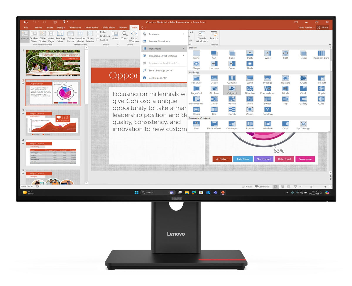 Lenovo ThinkVision T27-40 computer monitor 68.6 cm (27") 1920 x 1080 pixels Full HD LED Black