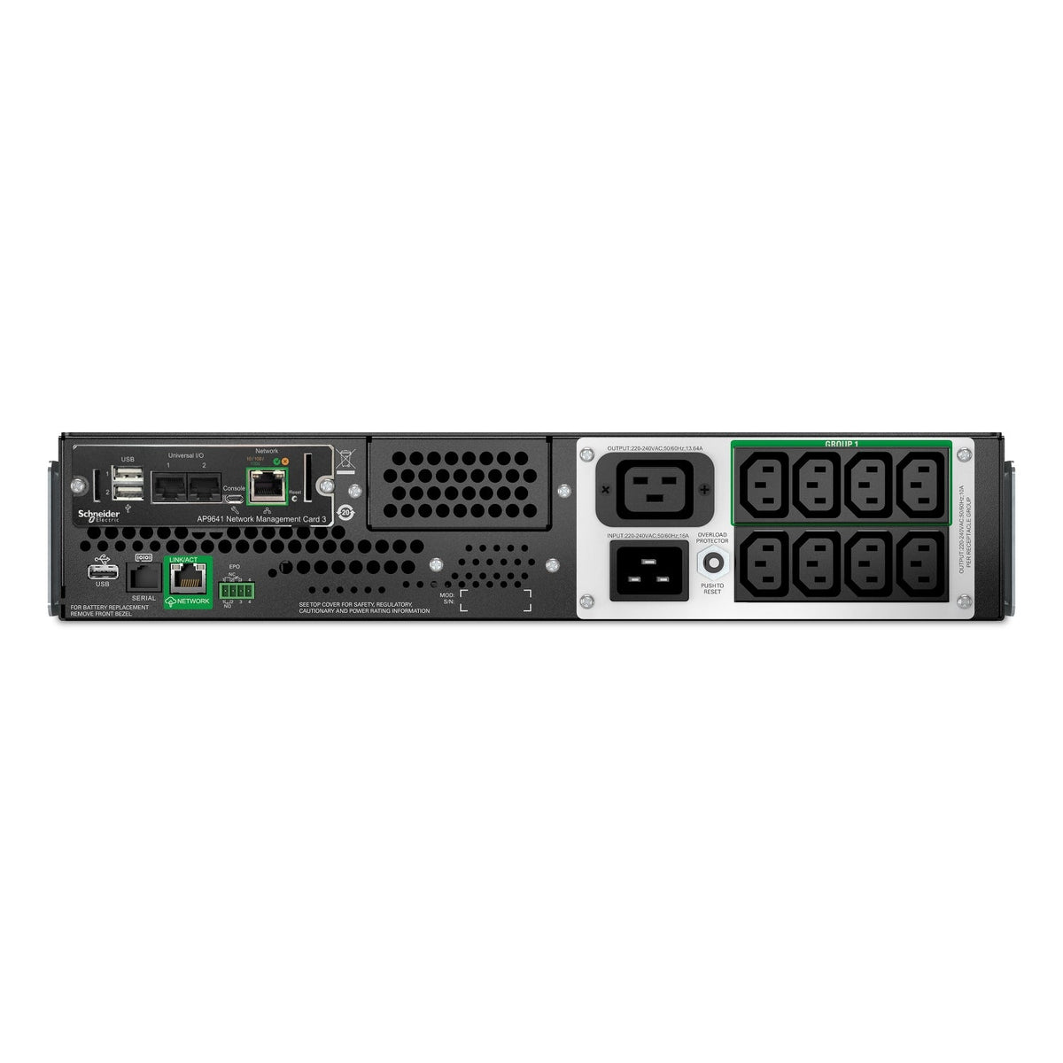 APC Smart-UPS Li-ion SMTL2200RMI2UCNC - 8xC13 & 1xC19, Rackmount 2U, SmartConnect, NMC, 2200VA