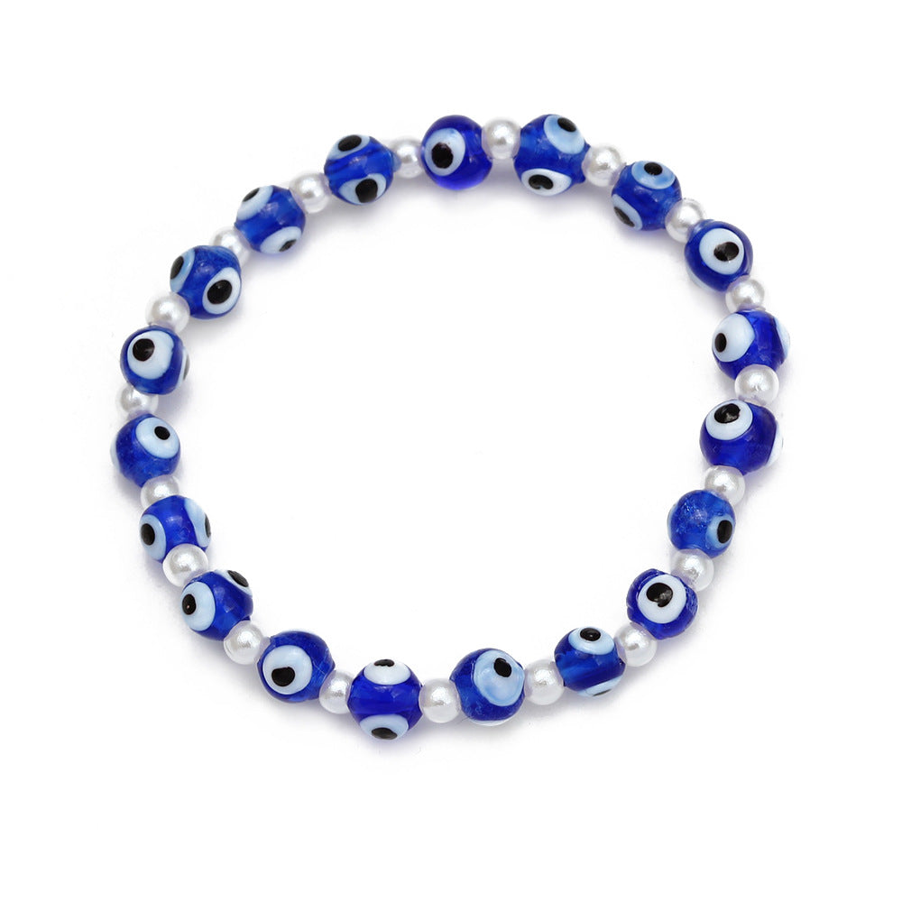 Women's New Eye Beads Bracelet Set