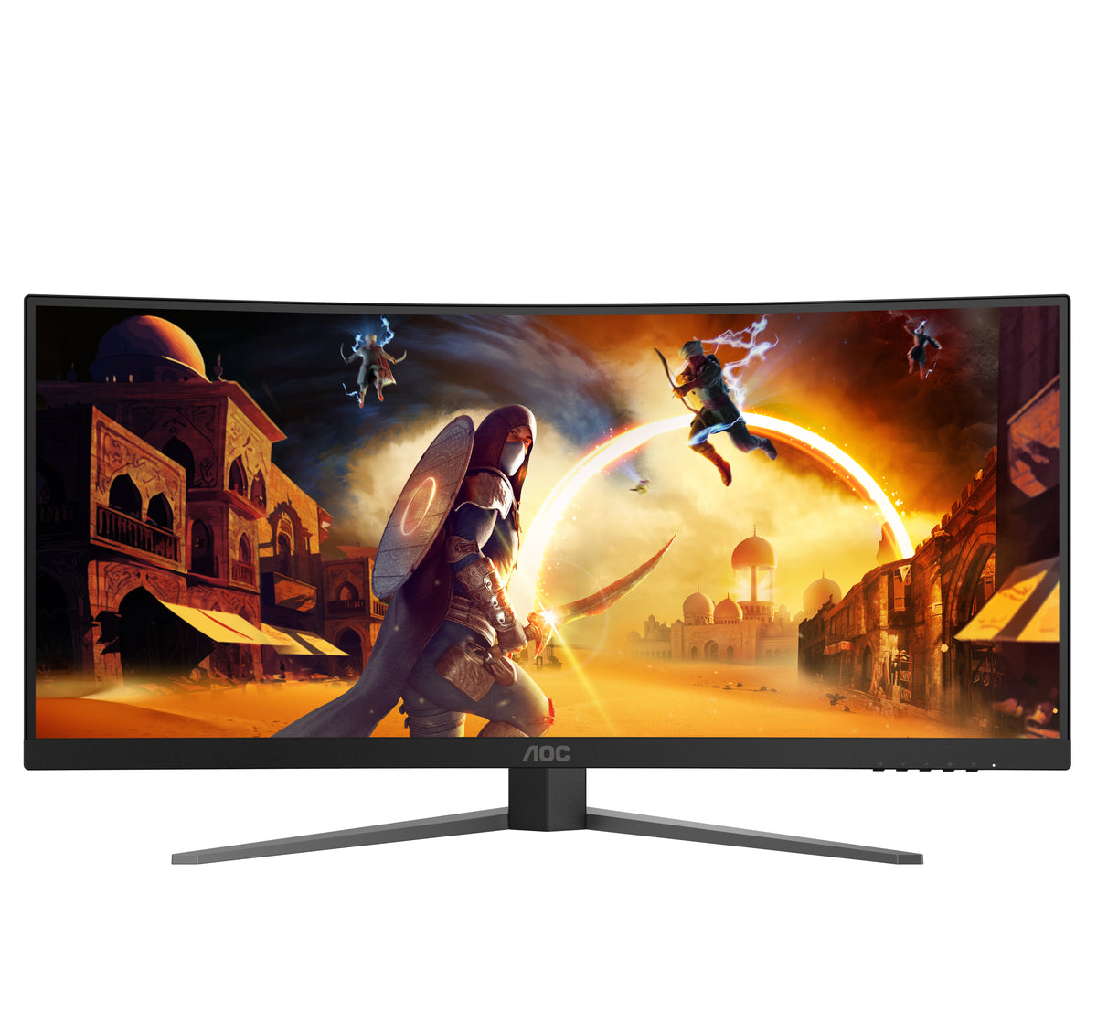 AOC G4 CU34G4Z computer monitor 86.4 cm (34") 3440 x 1440 pixels Wide Quad HD LED Black, Red