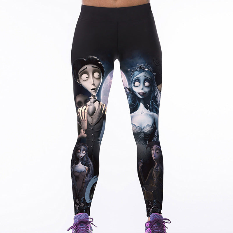 Digital Print High Waist Leggings