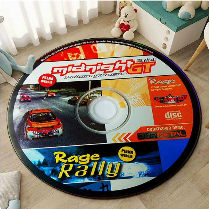 VibeRug™ Round Anime Record Room Decor Mat (One Piece)