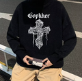 2020 Hip Hop Korean Style Thick Black Sweater
