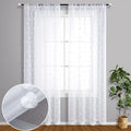 Boho Floral Sheer Curtains for Living Room Bedroom