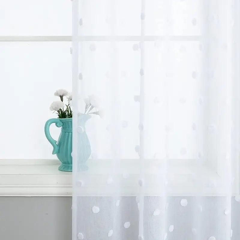 Boho Floral Sheer Curtains for Living Room Bedroom
