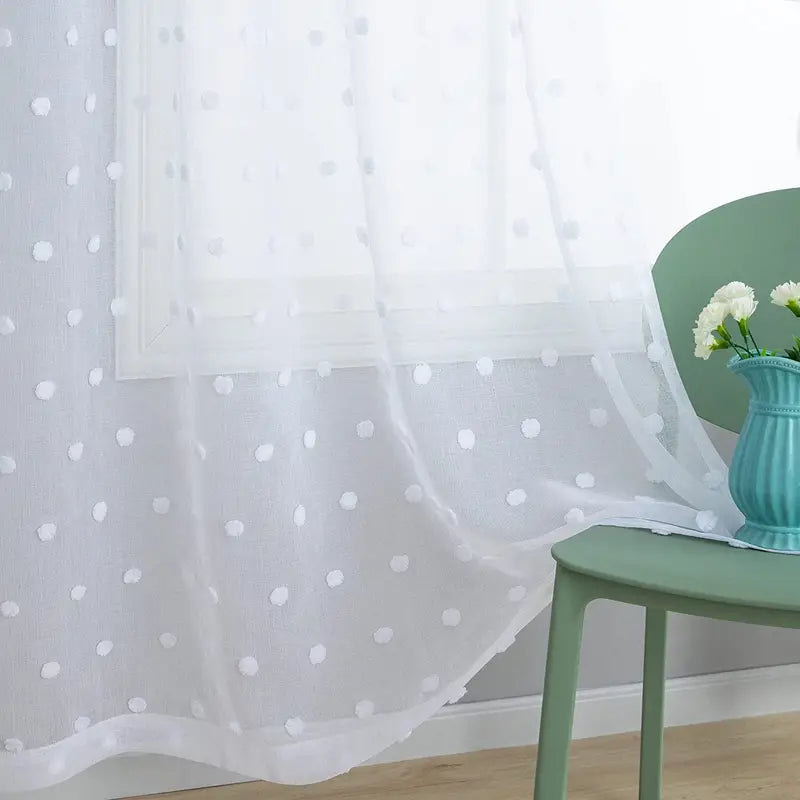 Boho Floral Sheer Curtains for Living Room Bedroom