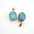 Natural Stone Crystal Cluster Pendant Necklace