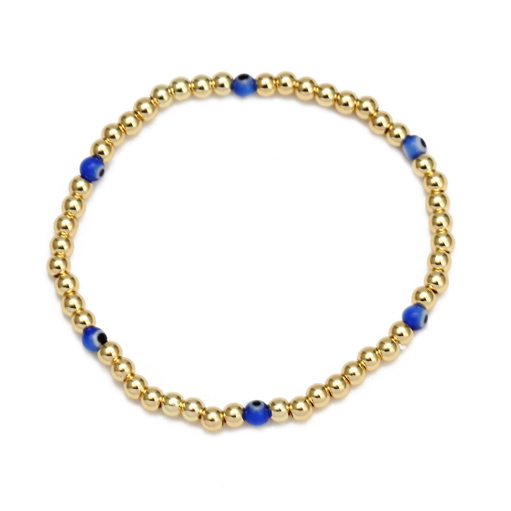 Women's New Eye Beads Bracelet Set