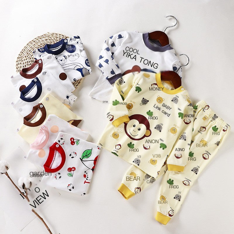Cotton Baby Clothes Set for Kids - Autumn Pajamas