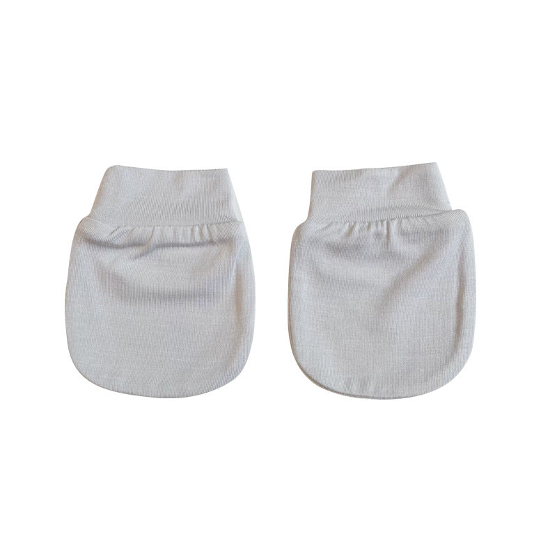 Bamboo Fiber Baby Clothes and Gloves Set