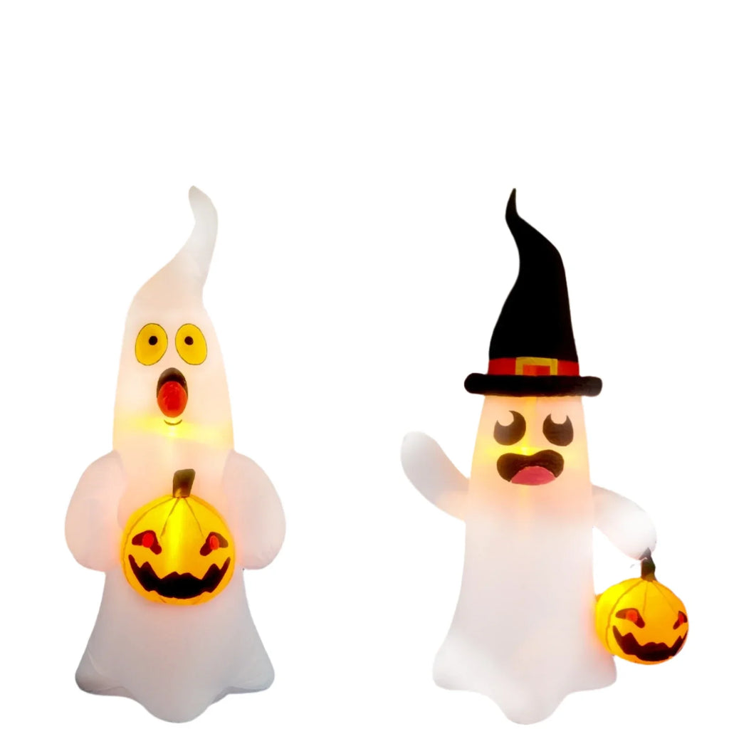 NNEOBA Giant Inflatable Ghost Halloween Yard Decoration (4 ft)-0