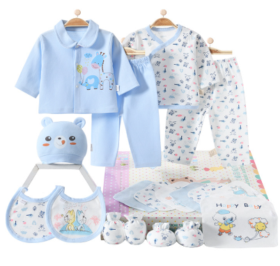 Newborn Gift Set with 18 Cotton Baby Clothes