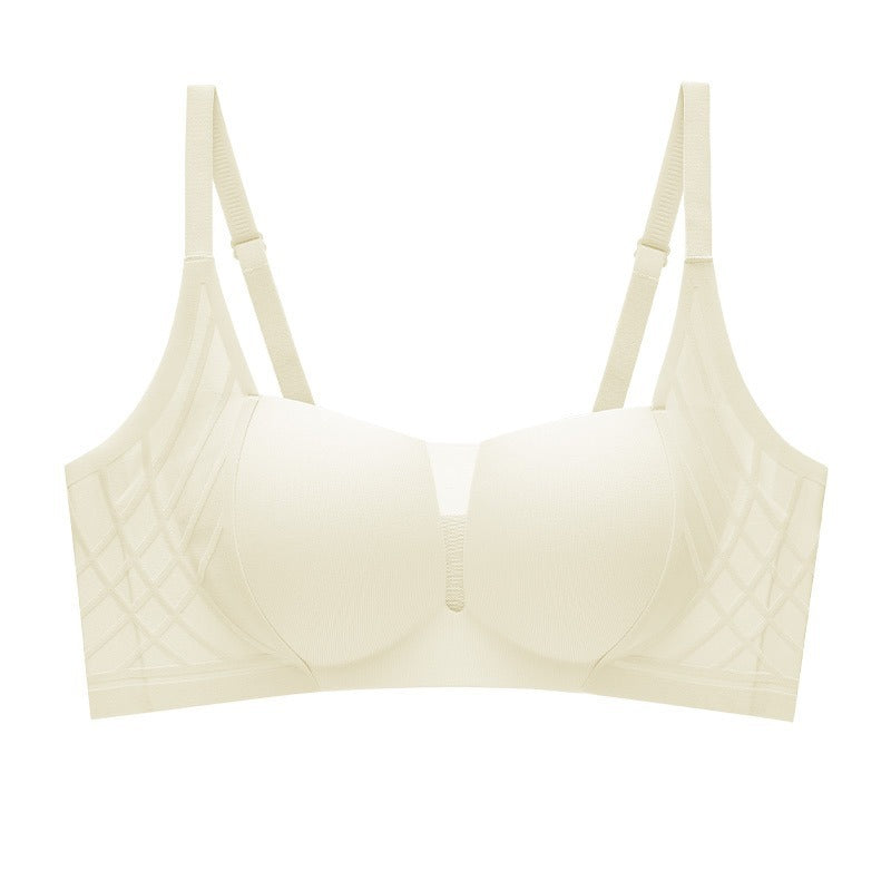 3D Velvet Thin Jelly Bra with Soft Support for Women