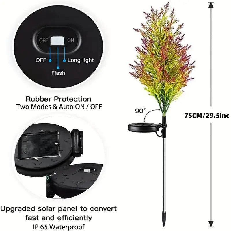 Twinkling Solar Christmas Tree Lights: A Festive Duo-1