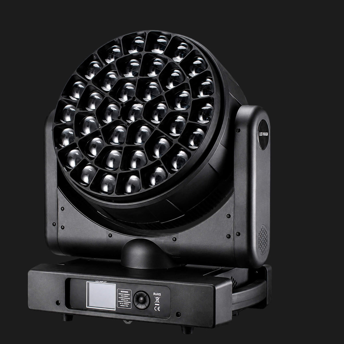 F24 DMX RGBW Bee Eye Moving Head Wash Light 37x40W Zoom for Stages-1